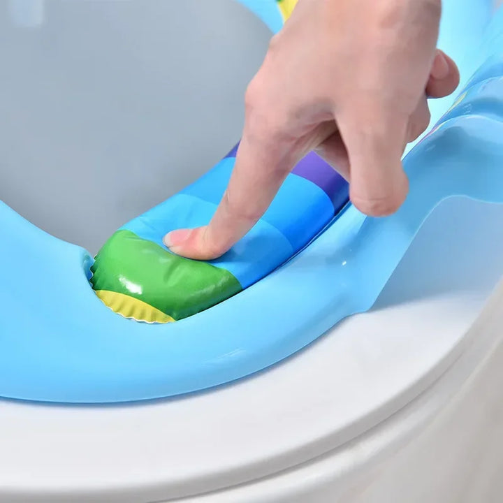 Baby Child Potty Adjustable Toilet Trainer Seat Step Stool Ladder Training Chair Comfortable Cartoon Cute Toilet Seat