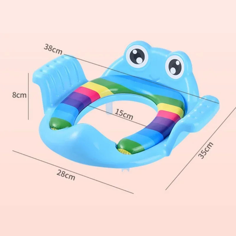 Baby Child Potty Adjustable Toilet Trainer Seat Step Stool Ladder Training Chair Comfortable Cartoon Cute Toilet Seat