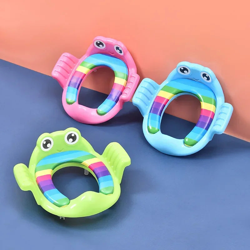 Baby Child Potty Adjustable Toilet Trainer Seat Step Stool Ladder Training Chair Comfortable Cartoon Cute Toilet Seat